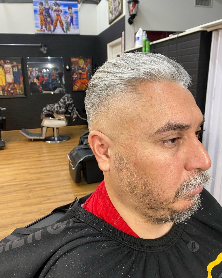 Beard trim and fade